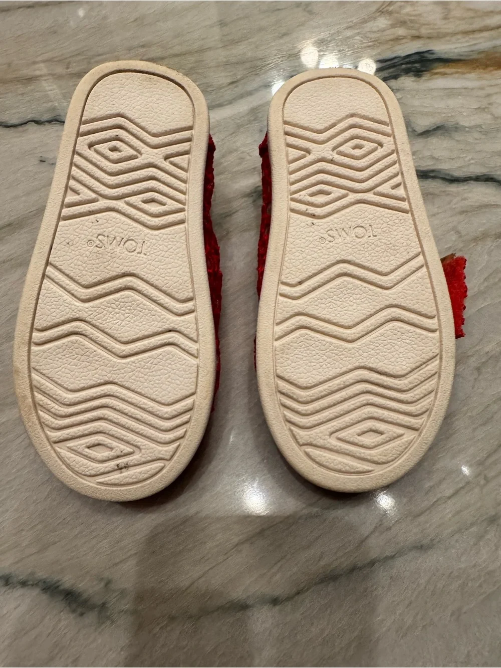 TOMS Alpargata Classic Toddler Shoe Flame Moroccan Crochet, Size 6